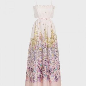 Zimmermann Pink and Purple Floral Maxi Dress